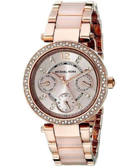 michael kors watch band mk6110|Michael Kors mini rose dial.